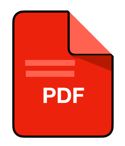 Graphic van een pdf in de kleur rood.